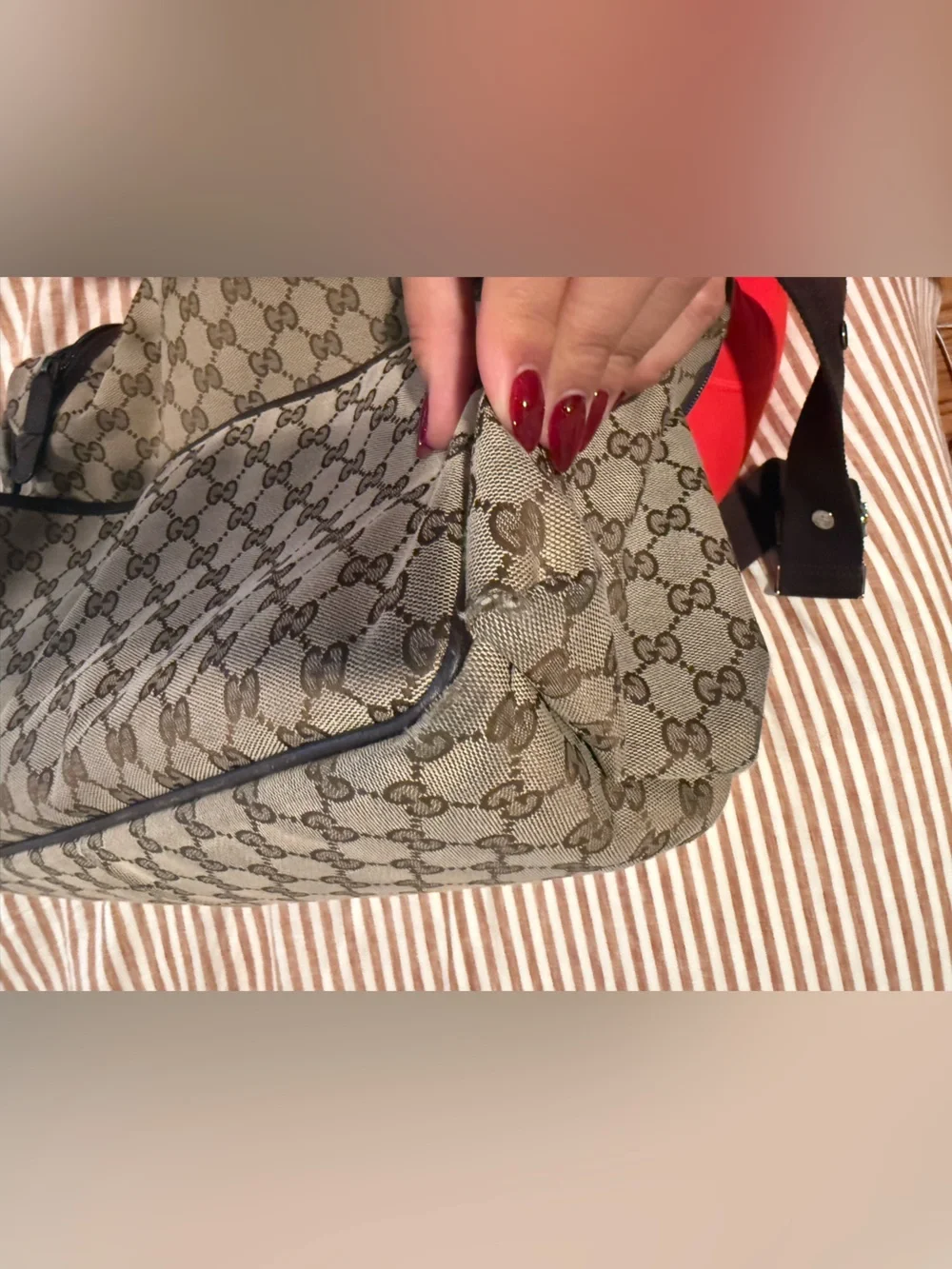 Gucci Monogram Messenger Baby Bag